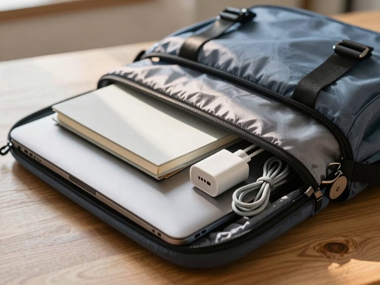pack your padded laptop sleeve first