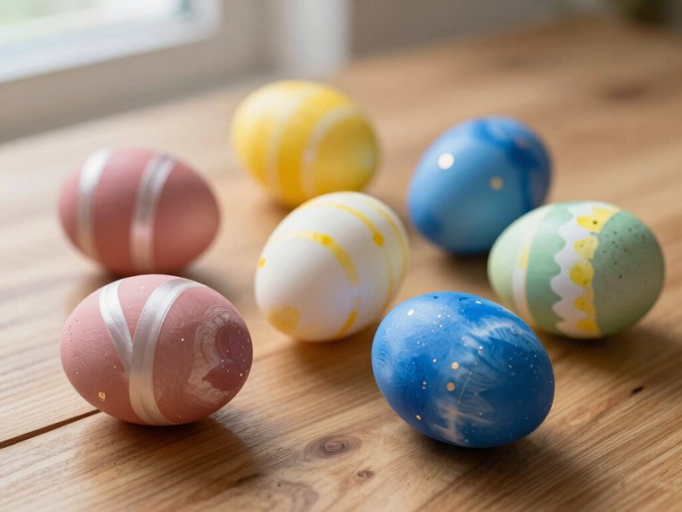 Egg Painting Ideas That Are Creative and Fun 8 pantone style numbered easter eggs