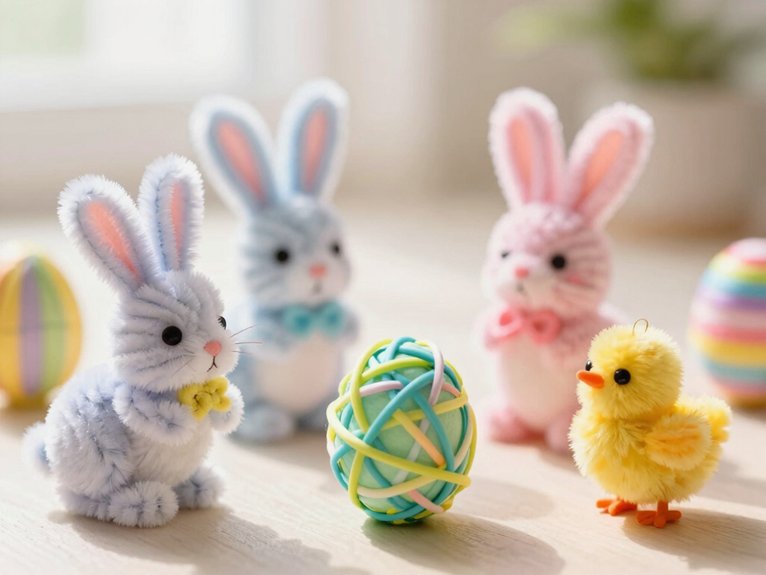 Pipe Cleaner Crafts That Are Fun and Surprisingly Creative 19 pastel pipe cleaner easter crafts