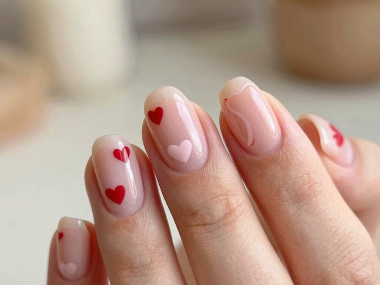 Heart Nail Designs That Look Cute and Trendy 19 playful heart eyes nail art