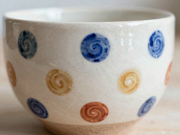 Hand Painted Pottery Ideas That Feel Personal and Artistic 4 playful polka dot mug design