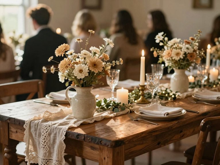 Rustic Wedding Decor Ideas That Feel Warm and Romantic 16 polished airy head table