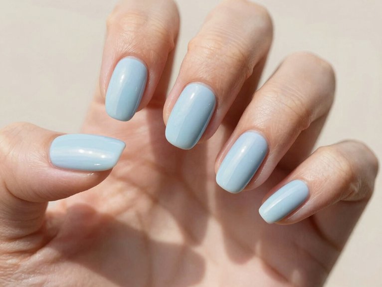 Solid Color Spring Nails That Look Clean and Chic 10 polished short almond spring nails