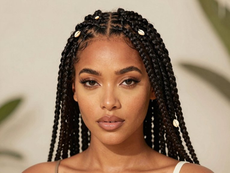 Fulani Braid Inspo That Looks Modern and Timeless 16 polished side part frame