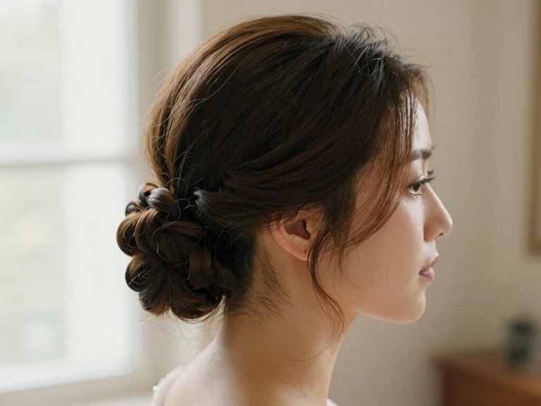 Wedding Guest Hairstyles That Look Elegant and Effortless 7 polished twisted low knot