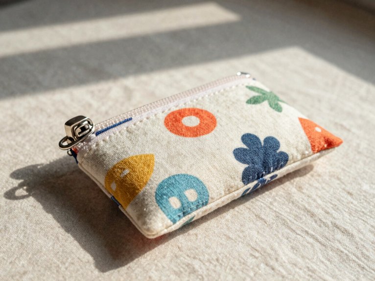 quick 5 inch zipper pouch