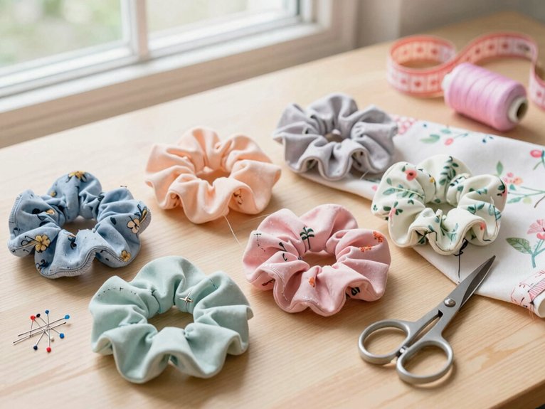 13 Hand Sewing Projects That Are Easy and Perfect for Beginners 3 quick hand sewn travel scrunchies