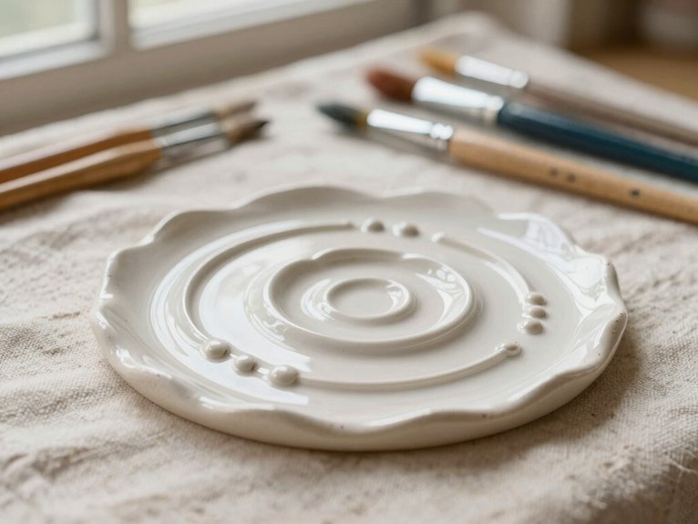 Ceramic Painting Ideas That Are Easy and Aesthetic 17 rinse blot avoid muddy blending