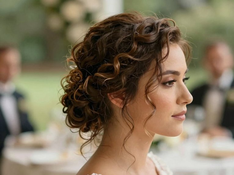 Wedding Guest Hairstyles That Look Elegant and Effortless 19 romantic curled updo with tendrils