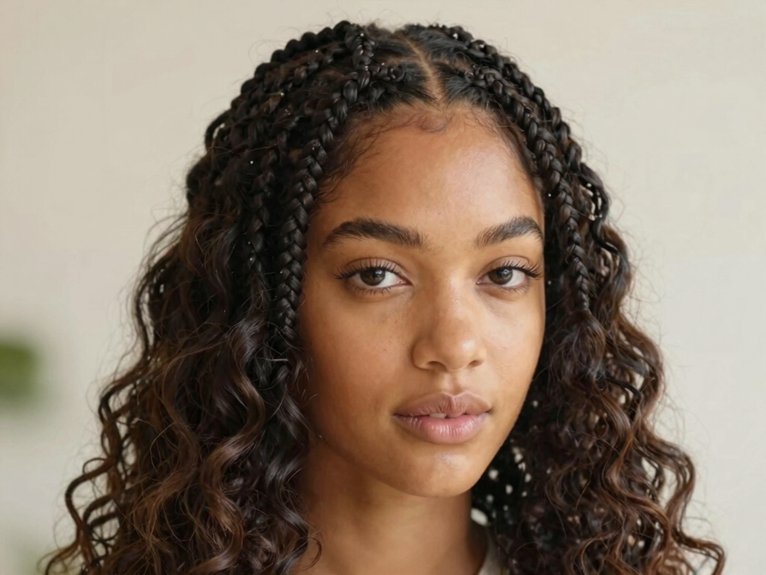 Fulani Braid Inspo That Looks Stylish and Timeless 11 romantic fulani braids curls