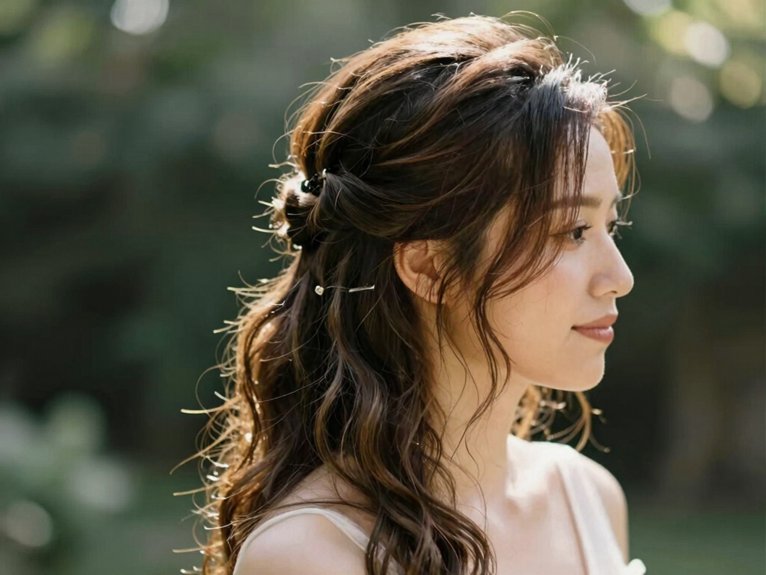 Wedding Guest Hairstyles That Look Elegant and Effortless 24 romantic twisted half up wedding hair