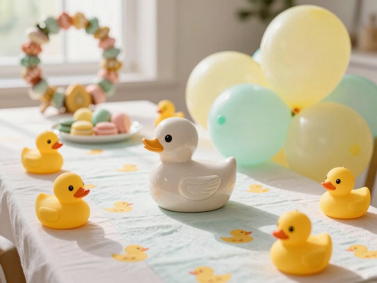 Baby Shower Theme Decorations That Feel Thoughtful and Cute 6 rustic balloon duck shower