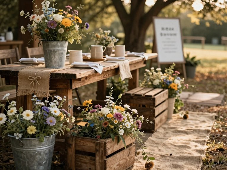 Rustic Wedding Decor Ideas That Feel Warm and Romantic 17 rustic diy texture everywhere