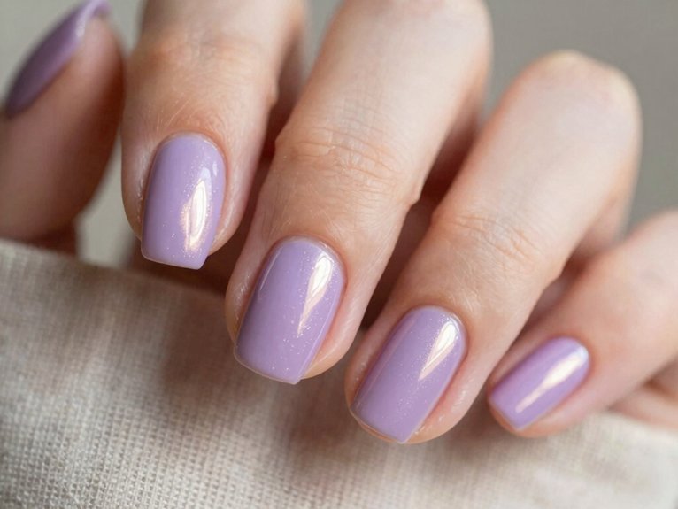 Lilac Chrome Nails That Feel Soft and Trendy 10 seal chrome with no wipe topcoat