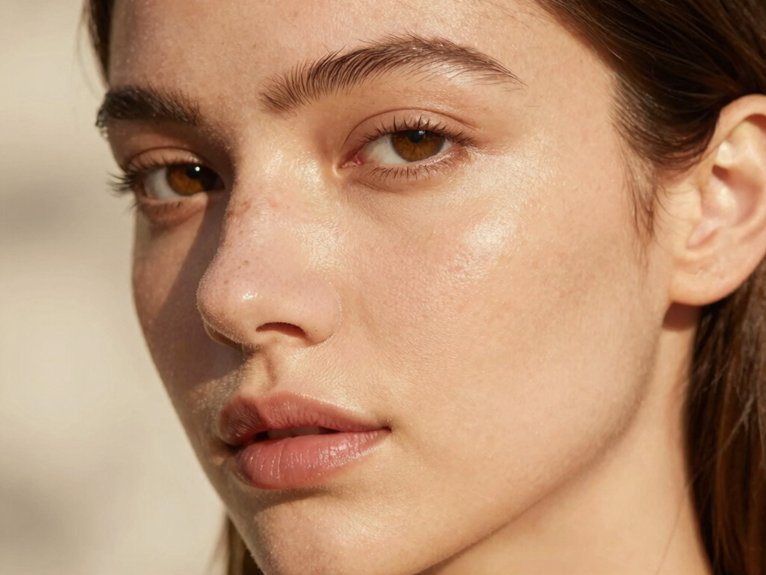 How to Look Pretty Naturally Without Trying Too Hard 17 seamless foundation matched to jawline