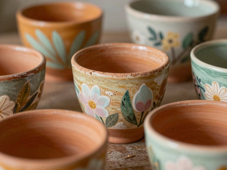 Hand Painted Pottery Ideas That Feel Personal and Artistic 10 seasonal pottery painting ideas