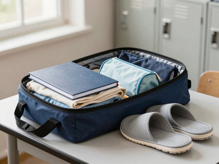 shared shower hygiene shoes