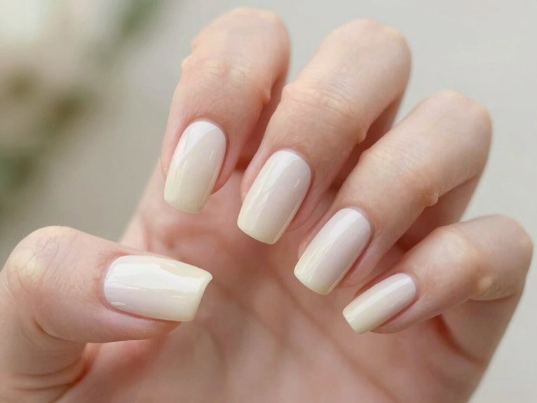 Solid Color Spring Nails That Look Clean and Chic 13 sheer milky glazed manicure