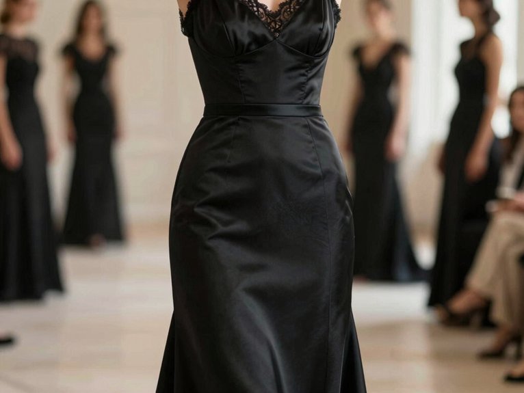 Black Tie Wedding Guest Dresses That Feel Sophisticated 5 sleek square neck column elegance