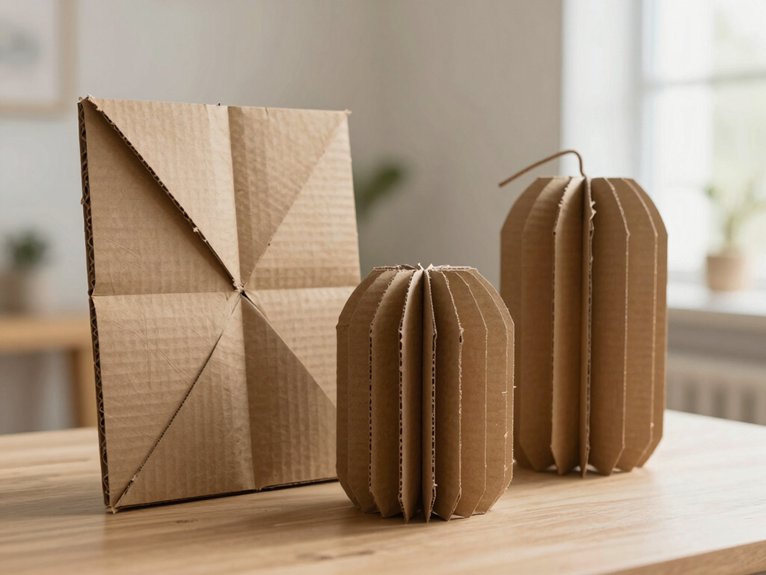 Cardboard Crafts Decoration Ideas That Look Surprisingly Stylish 1 smooth gesso satin paint finish