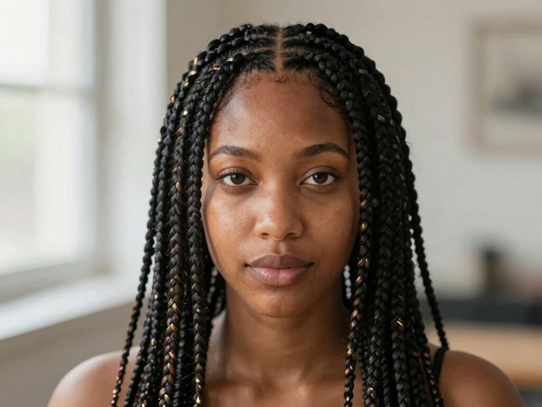 Fulani Braid Inspo That Looks Stylish and Timeless 20 smooth seamless feed in braids