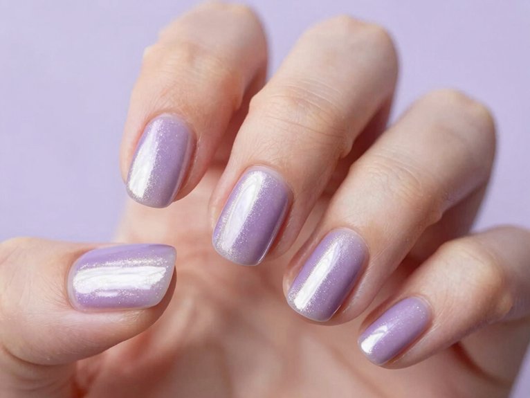 Lilac Chrome Nails That Feel Soft and Trendy 3 soft lilac chrome for short nails