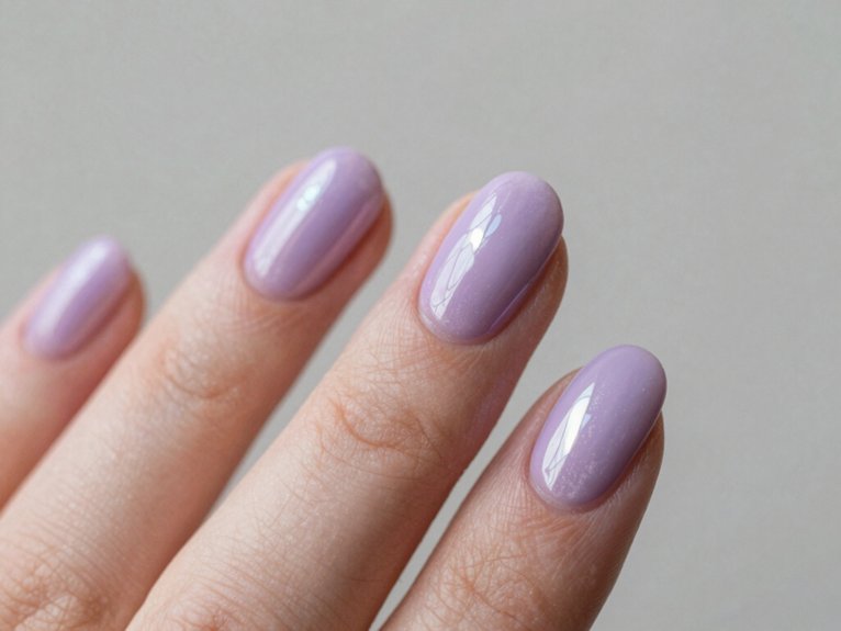 Lilac Chrome Nails That Feel Soft and Trendy 2 soft lilac chrome mirror shine