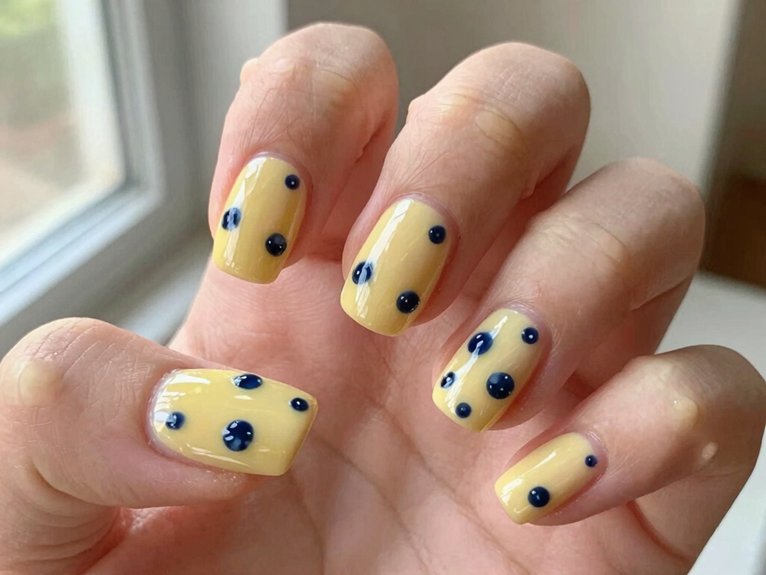 Yellow Blueberry Nails That Feel Playful and Unique 22 soft periwinkle milky blue nails