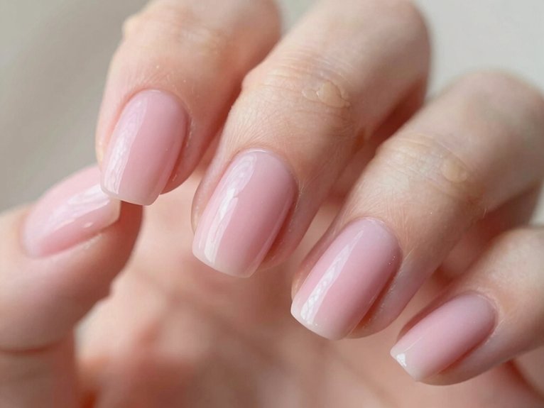 Solid Color Spring Nails That Look Clean and Chic 4 soft pink spring nail microtip