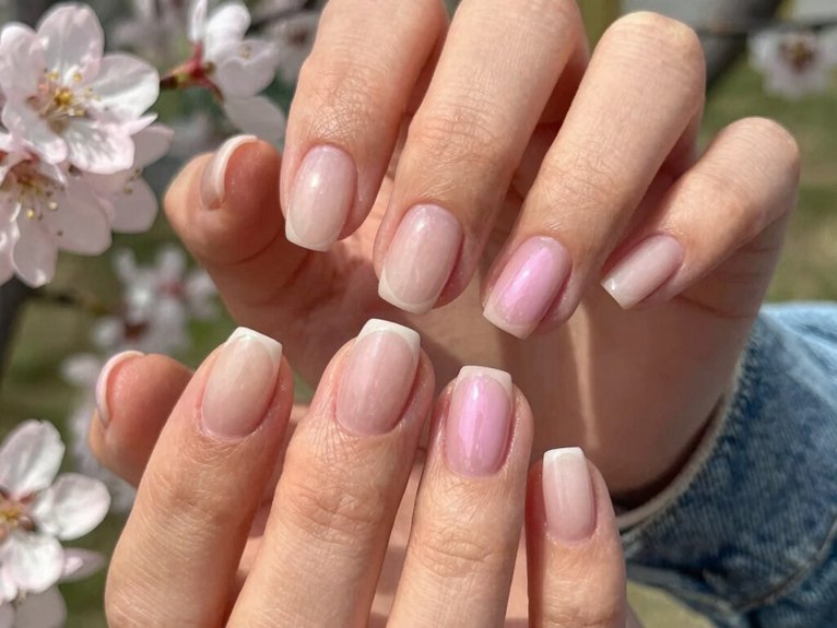 Neutral Spring Nails That Always Look Effortless 6 soft sheer baby pink glow