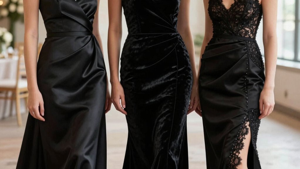sophisticated black tie wedding attire