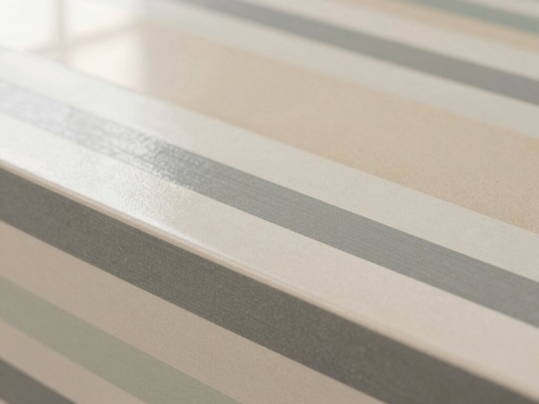 Ceramic Painting Ideas That Are Easy and Aesthetic 14 tape stripes light to dark blocks
