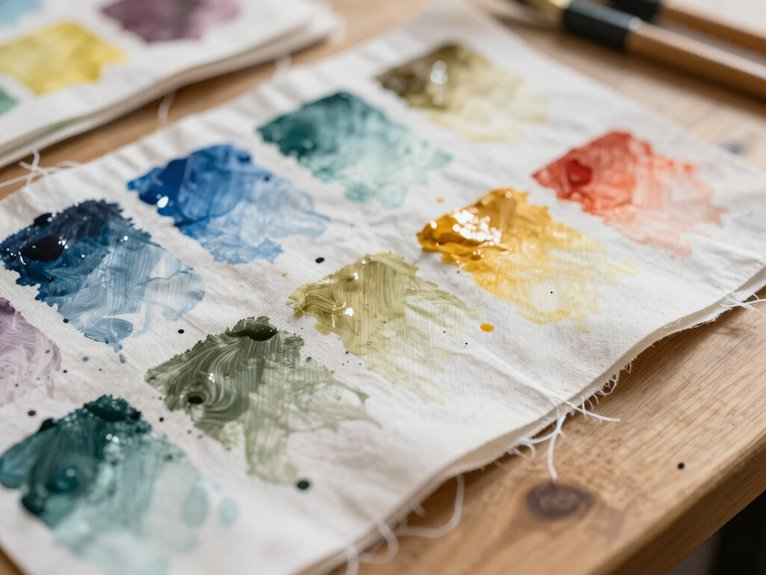 T Shirt Painting Ideas That Turn Basics Into Art 6 test paint on scrap fabric