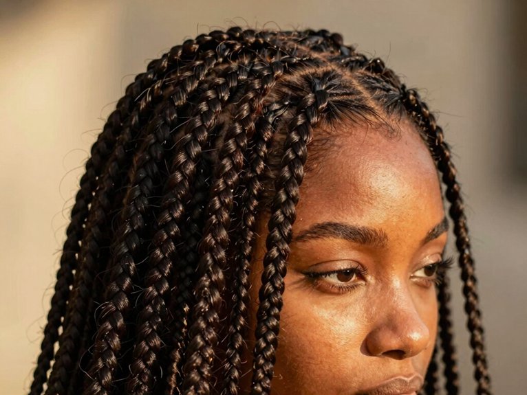 Fulani Braid Inspo That Looks Modern and Timeless 24 thicker braids for fuller volume