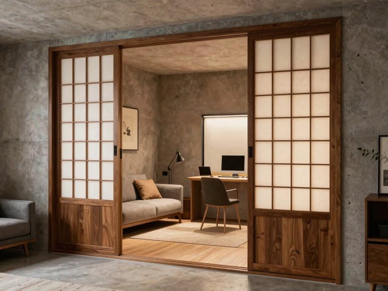 Basement Room Divider Ideas 12 three panel six foot shoji
