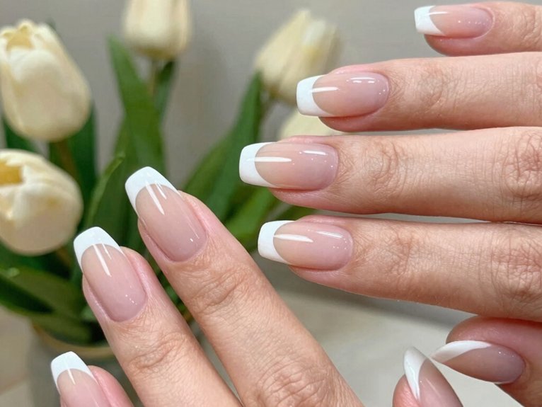 Neutral Spring Nails That Always Look Effortlessly Elegant 6 tiny clean micro french tips