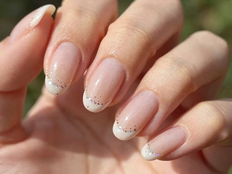 April Nails That Feel Fresh and On-Trend 19 tiny cuticle crystal microglam