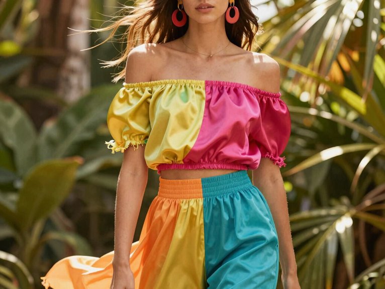 Tropical Y2K Outfits That Bring Bold Summer Vibes 13 tropical y2k beaded neck tie