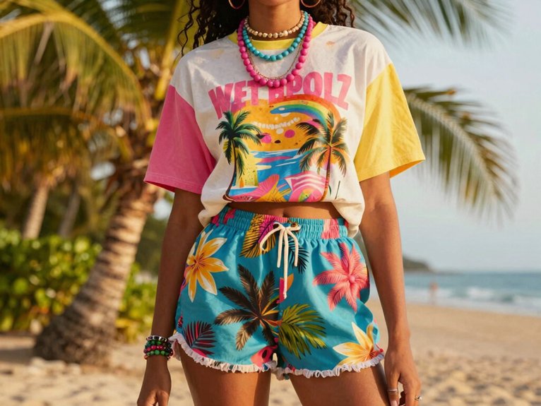 Tropical Y2K Outfits That Bring Bold Summer Vibes 15 tropical y2k graphic tees