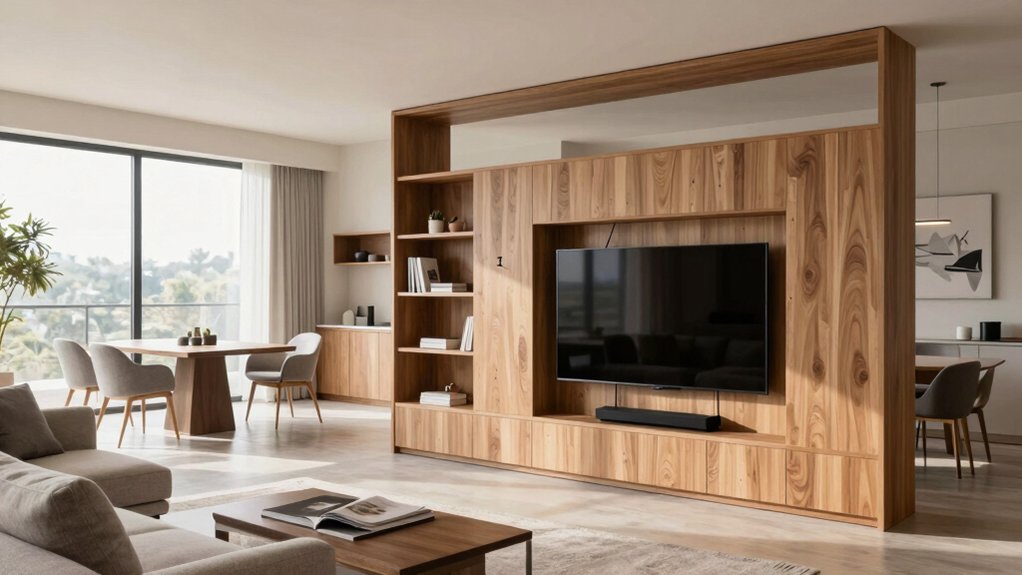 tv friendly space saving divider
