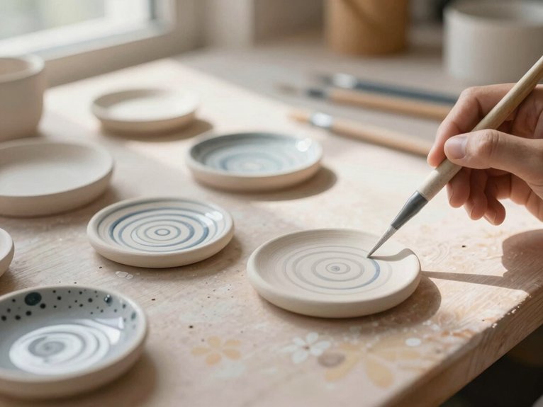 Ceramic Painting Ideas That Are Easy and Aesthetic 24 use kiln fired food safe sealer