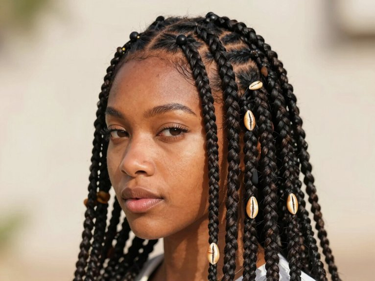 Fulani Braid Inspo That Looks Stylish and Timeless 6 waist length extra long fulani