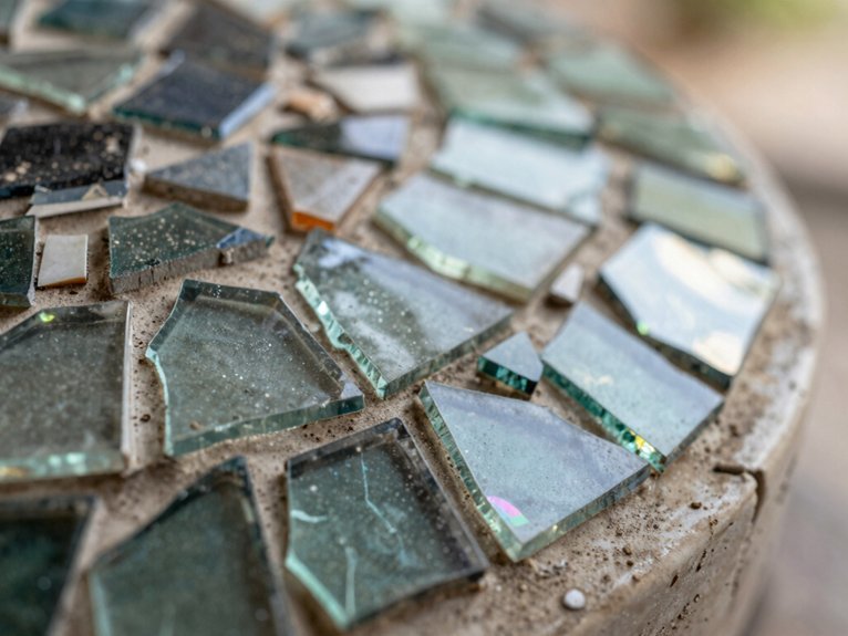 Broken Glass Crafts That Turn Pieces Into Art 1 wear gloves rinse glass first