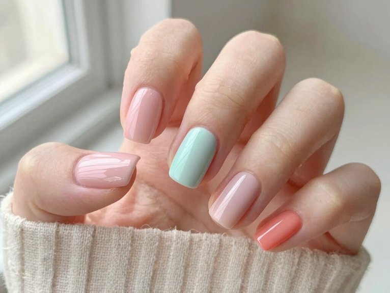 whisper soft pastel spring nails