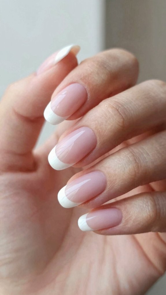 Pink French Tip Nails That Feel Soft, Elegant, and Modern 10 almond oval square french