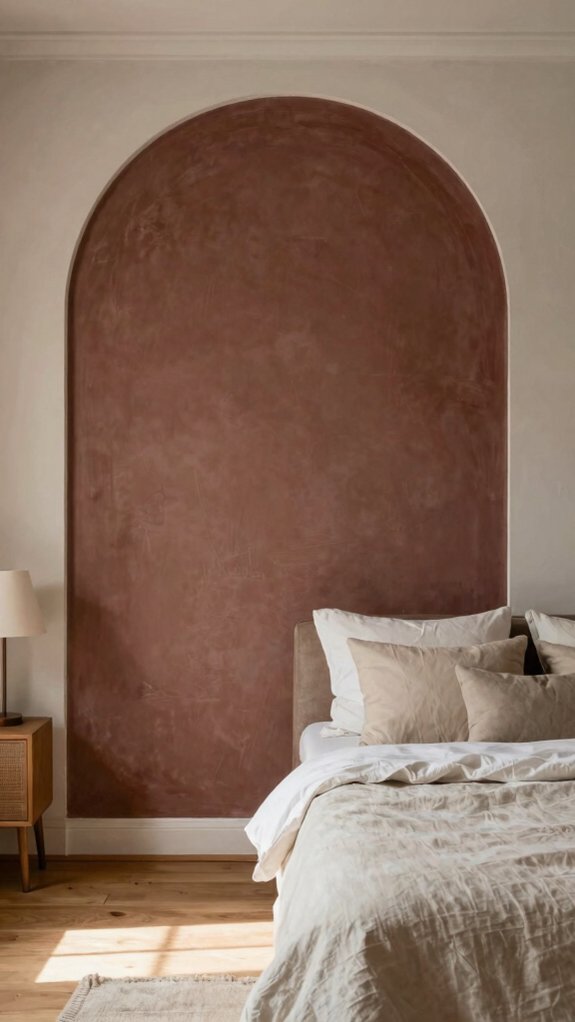 17 Accent Wall Bedroom Ideas to Instantly Elevate Your Space 8 arched painted bedroom feature
