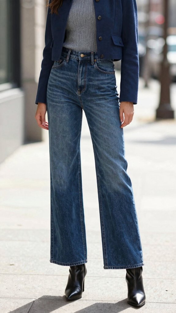 How to Style Wide-Leg Jeans Without Looking Boxy 1 balance wide leg proportions