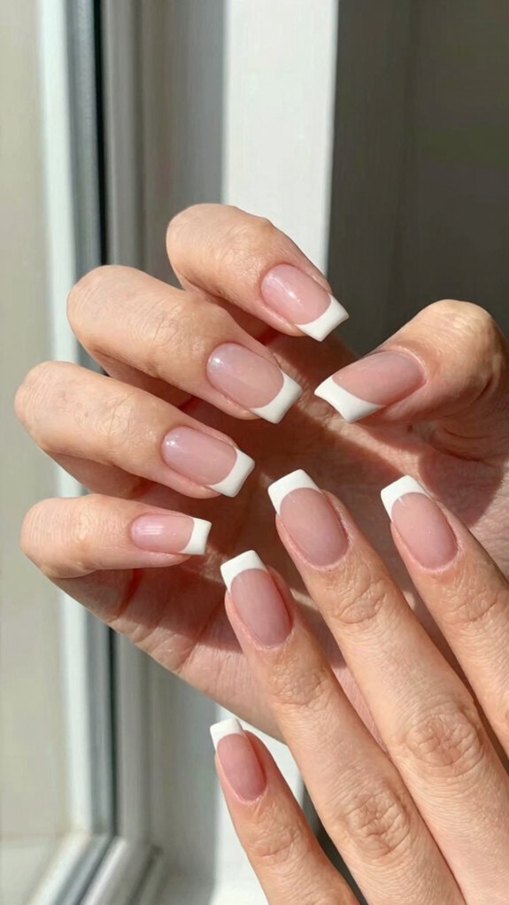 French Tip Nail Shapes That Completely Change the Final Look 1 bold square french tip polish