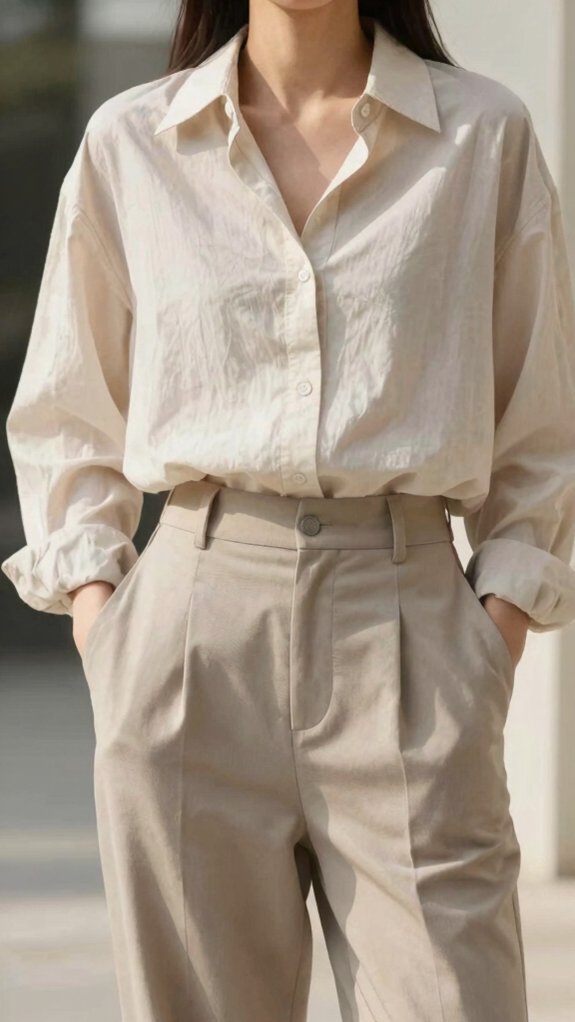 Effortlessly Chic Outfit Formulas You’ll Never Have to Overthink 8 borrowed from the boys tailoring