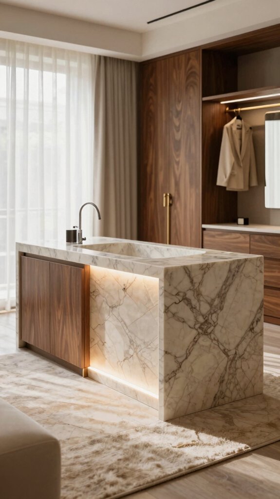 boutique wardrobe dressing island